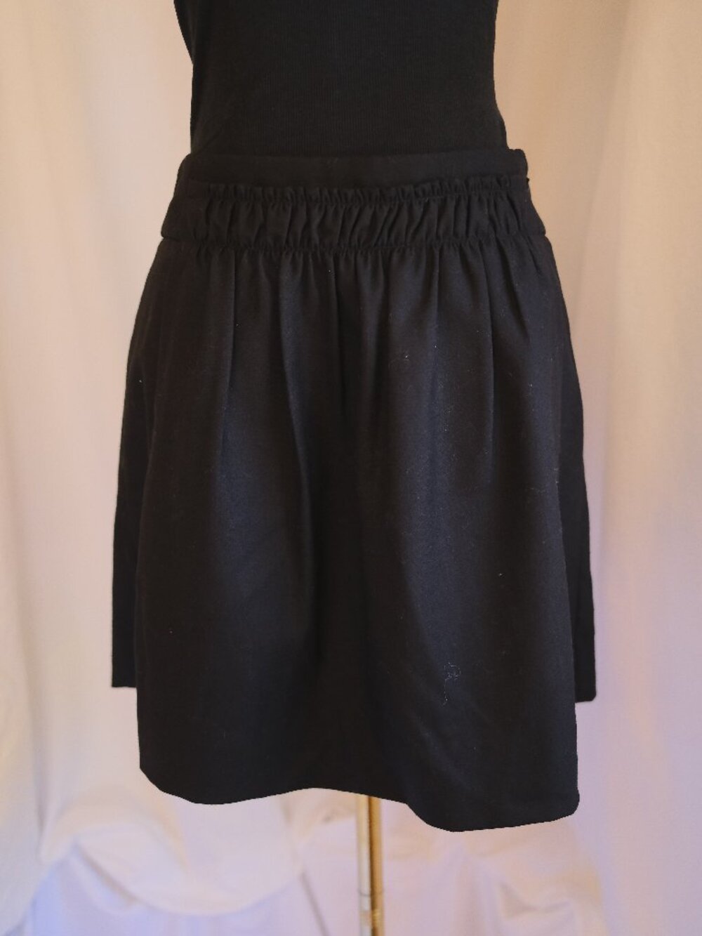 J.Crew Black Wool Blend Mini Skirt Size 2